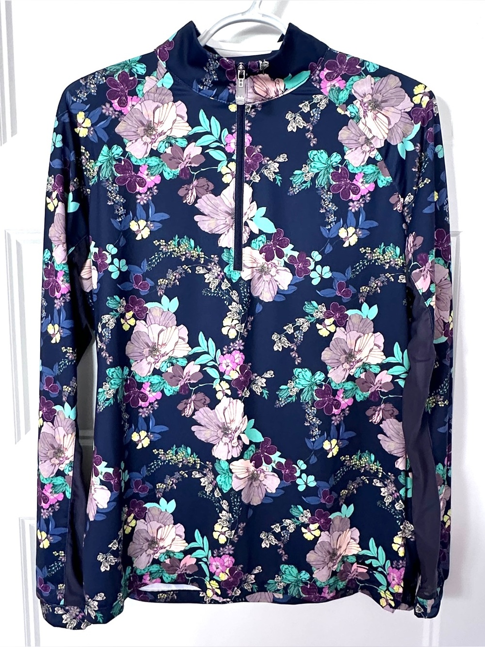 Floral Kastel Half Zip Golf Top